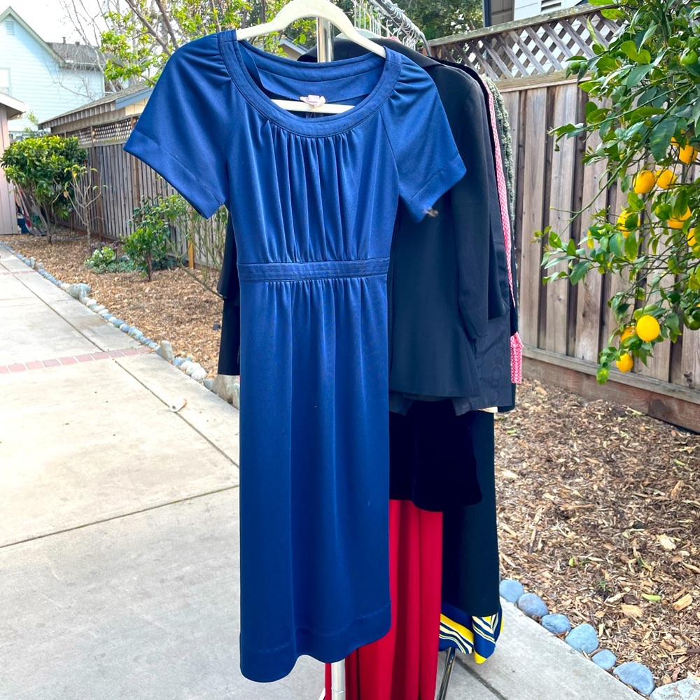 1960s/70s blue vintage dress